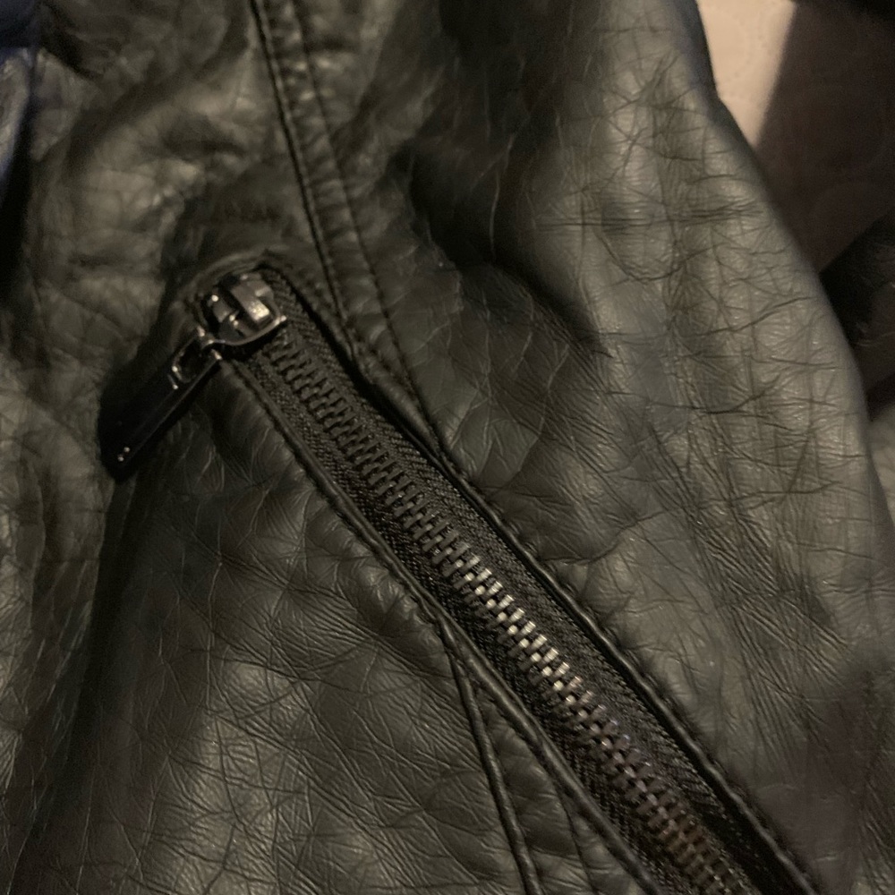 Girls vegan leather jacket